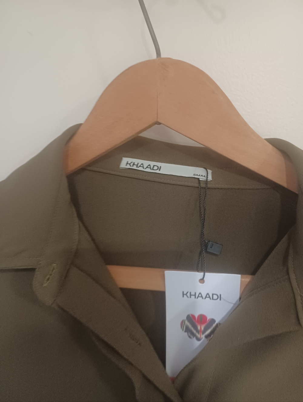 Olive Green Button Down Shirt - Picture 8 of 10